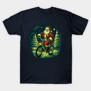 Santa's Two-Wheel Tidings T-Shirt